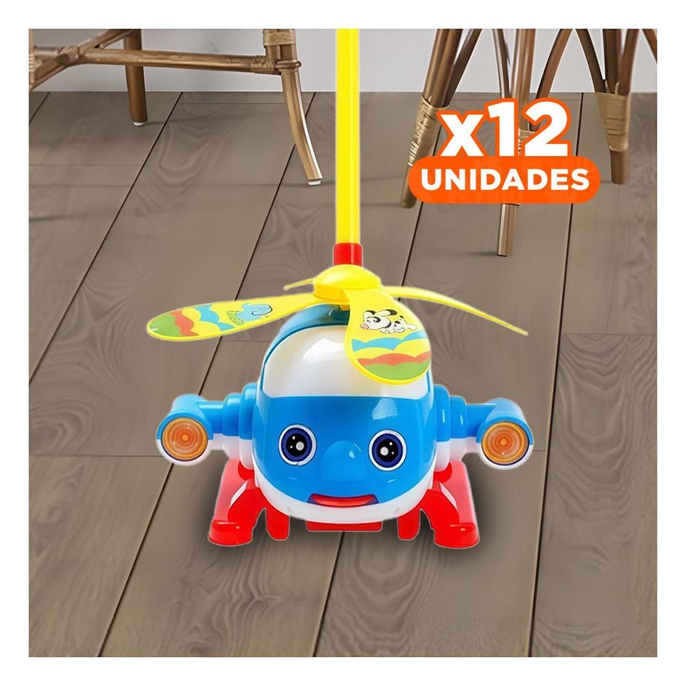 Pack12 Util Giratorio Jalador Azul para Ninos con Diseno Compacto