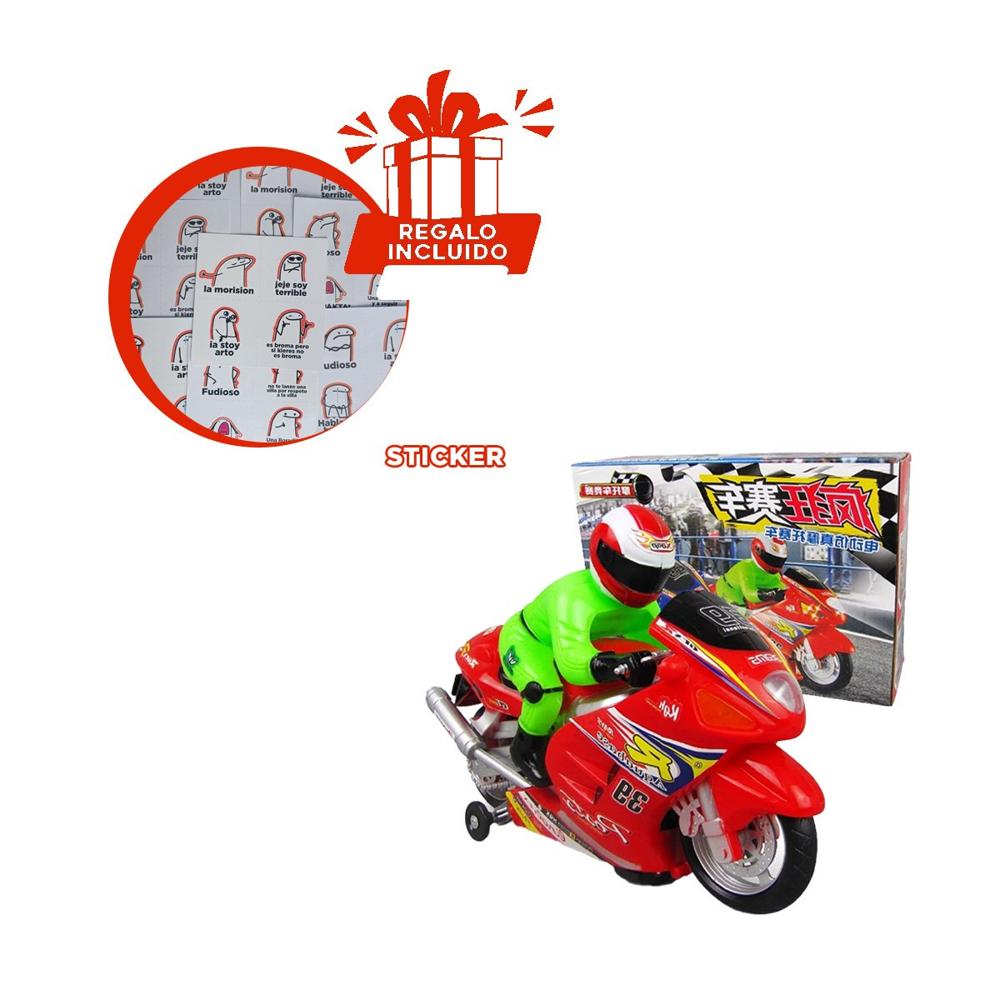 Maquina de Carrera con Piloto Rojo para Juego Infantil de Velocidad Y+Regalo Sticker