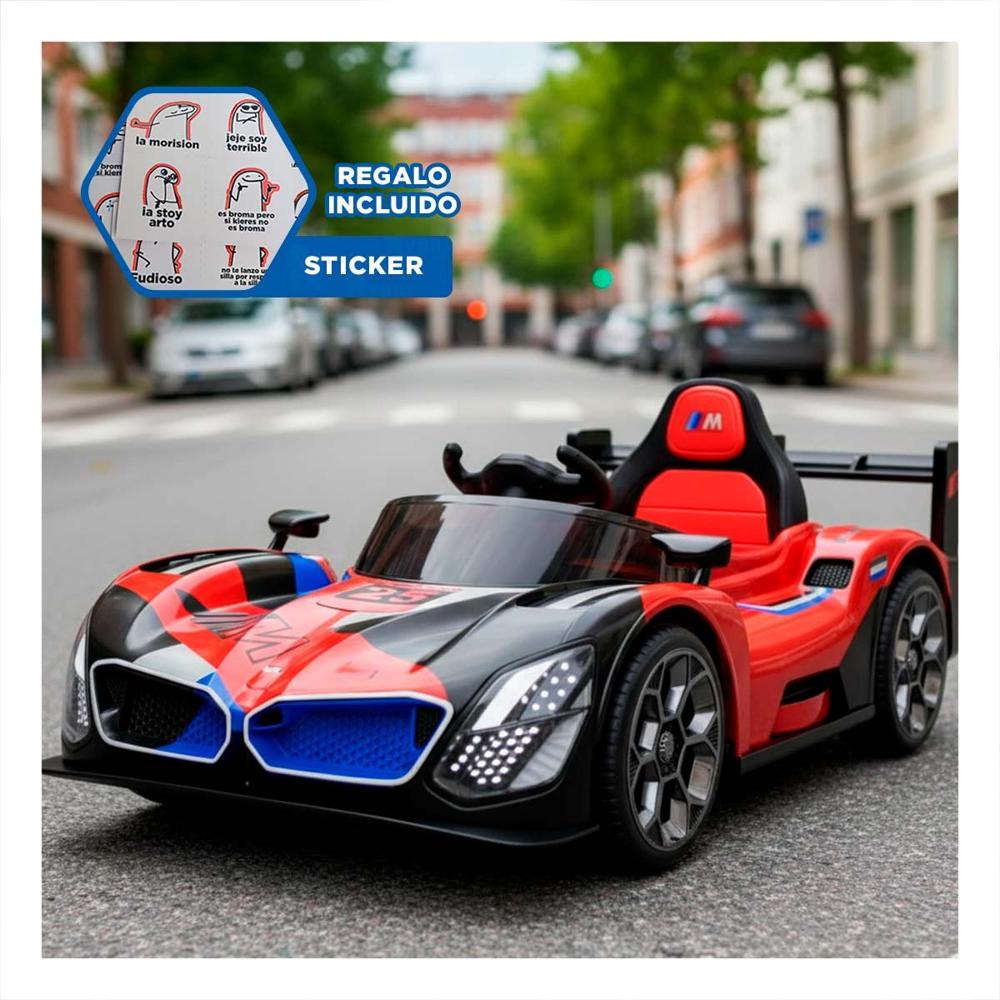 Vehiculo a Bateria Negro Infantil para Juego y Diversion Y+Regalo Sticker