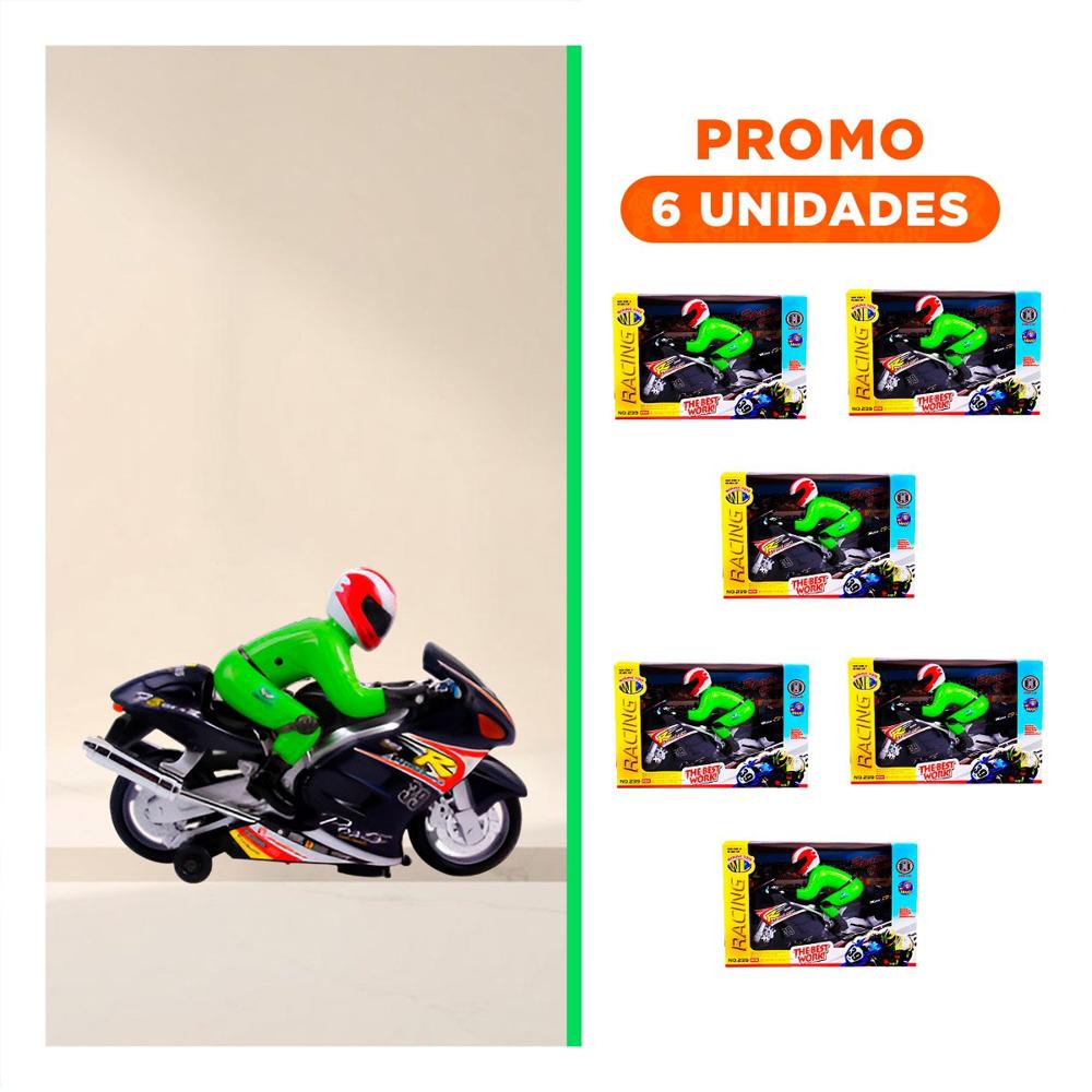 Pack6 Aparato Infantil con Piloto Negro para Escenarios de Carrera Diversion
