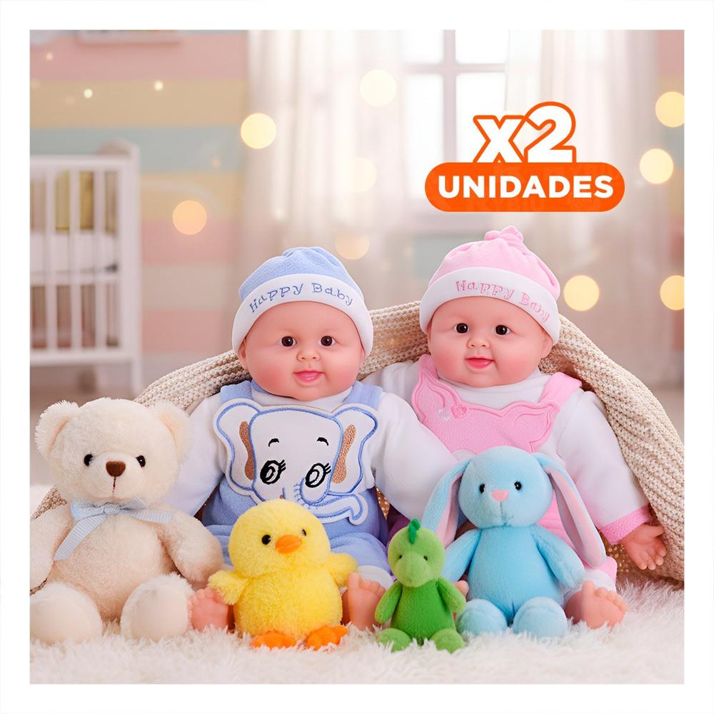 Pack2 Juguete Elefante con Sonido para Juego en Casa y Momentos de Diversion Y+Regalo Sticker
