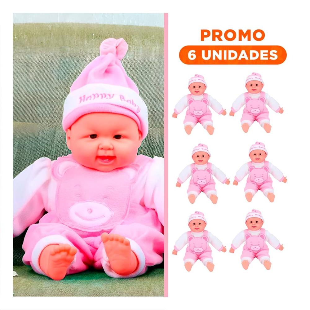 Pack6 Peluche Sonoro de Oso para Juego Continuo en el Hogar