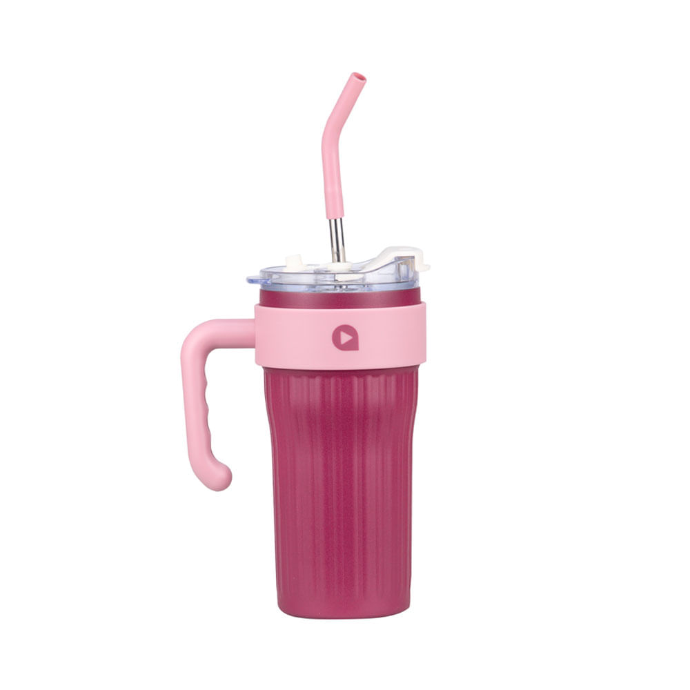Vaso Tumbler Fluid Scool 800ml Acero Raspberry 400445