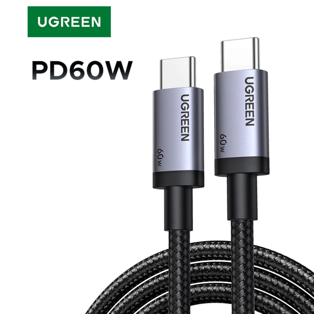 UGREEN Cable Tipo C 60w 2Mt de largo