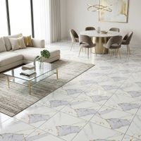 Piso Cerámico Marmolizado Maya Gris 60x60cm 1.80m2 Celima