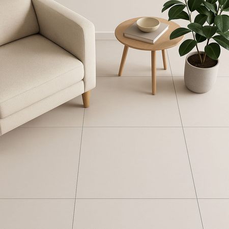 Piso Cerámico Liso Nevada Blanco 45x45cm 2.23m2 Celima