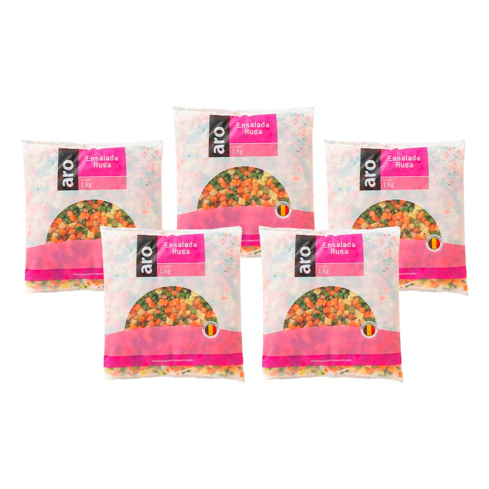 Pack Ensalada Rusa ARO Bolsa 1Kg x 5un