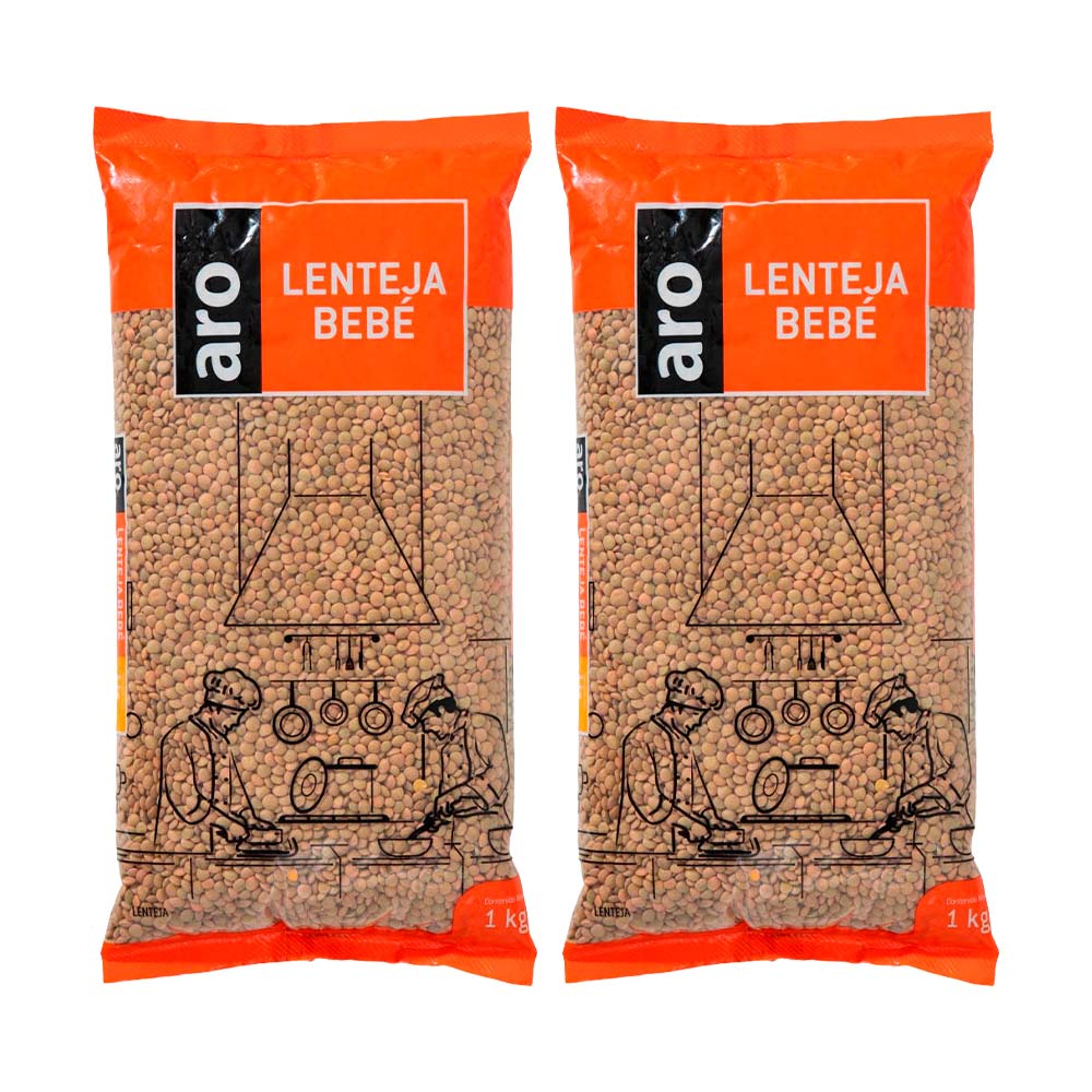 Pack Lentejas Bebé ARO Bolsa 1Kg x 2un