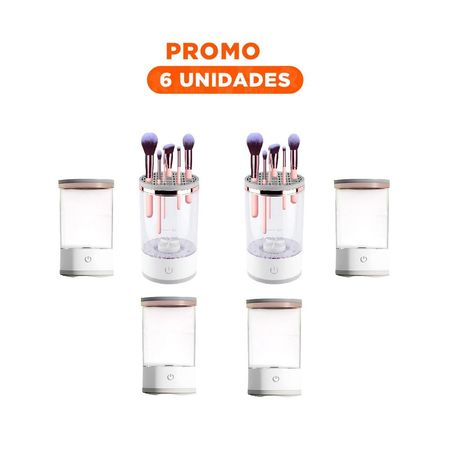Pack6 Instrumento Compacto Electrica de Brochas y Pinceles Blanco