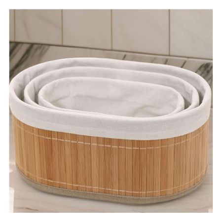 Canastas Decorativas de Bambu y Tela para Ambientes Calidos y Funcionales Y+Papel Regalo