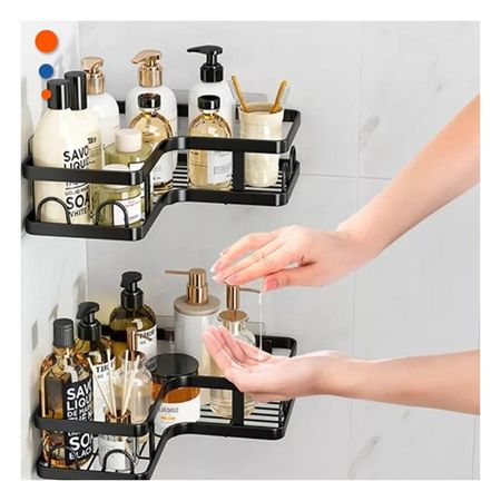 Mueble Esquinero Multiuso 5 Piezas Negro Diseno Compacto Funcional Y+Regalo Sticker