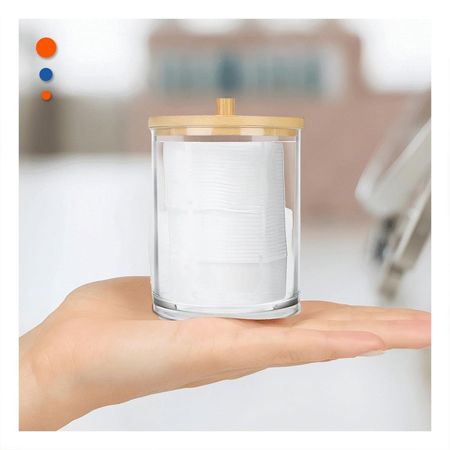 Organizador Acrilico con Tapa de Madera 7x11cm Transparente Practico Plus Y+Post It