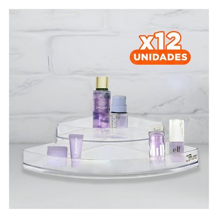 Pack12 Separador Versatil de Acrilico Esquinero Transparente para Dormitorio Y+Papel Regalo