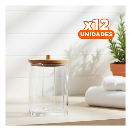 Pack12 Torre de Hisopos 7x11 cm Transparente para Gente con el Orden Real Y+Papel Regalo