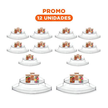 Pack12 Separador Practico de Acrilico Esquinero Transparente para Articulos Y+Regalo Sticker