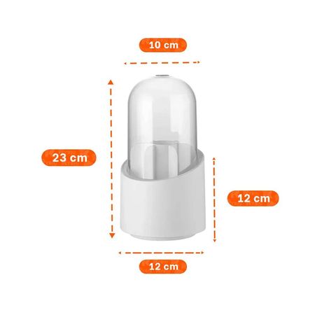 Pack12 Base Giratoria Blanca para Maquillaje y Accesorios de Tocador