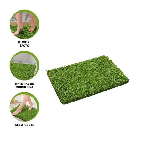 Textil Rectangular de Microfibra Suave para Ambientes 40 x 60 cm Verde Limon Y+Ligas Regalo