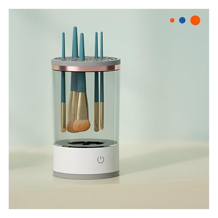 Accesorio Portatil Electrica de Brochas y Pinceles Blanco Y+Regalo Sticker