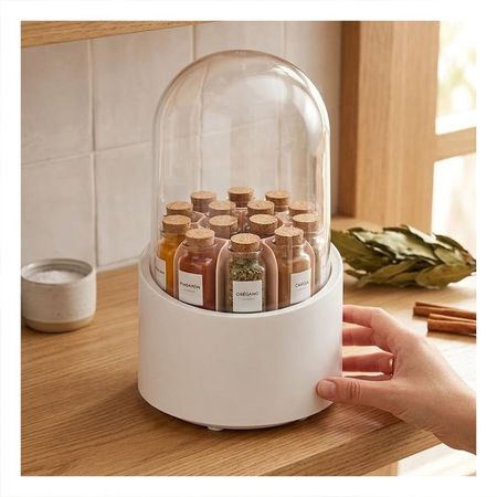 Base Giratoria Rosada para Organizar Cosmeticos en Tocador Diario Y+Post It