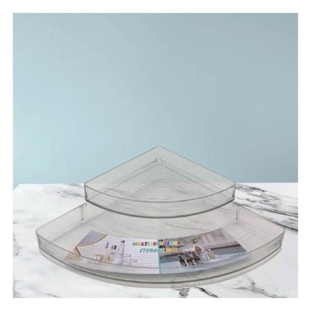 Caja Practica de Acrilico Esquinero Transparente para Articulos de Oficina Y+Post It