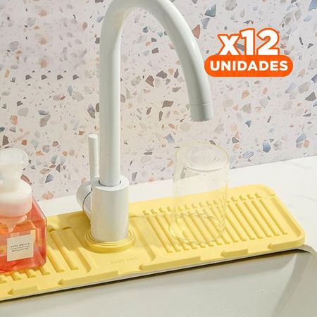 Pack12 Accesorio Flexible de Drenaje para Lavadero de Silicona con Rayas Hogar Y+Papel Regalo