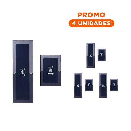 Pack4 Accesorio de Piso con Funcion Antideslizante para Cocina Azul Y+Regalo Sticker