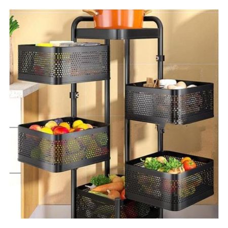 Librero Cuadrado de Cinco Niveles con Llantas para Ambientes Modernos Y+Post It