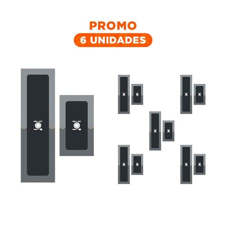 Pack6 Elemento Antideslizante de Piso para Cocina y Uso Diario Celeste