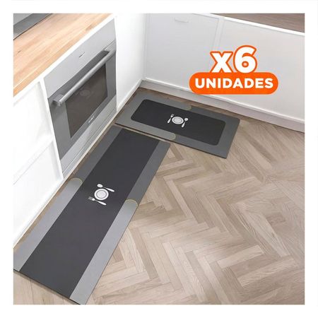 Pack6 Solucion Antideslizante de Piso para Cocina y Hogar Plomo Y+Papel Regalo