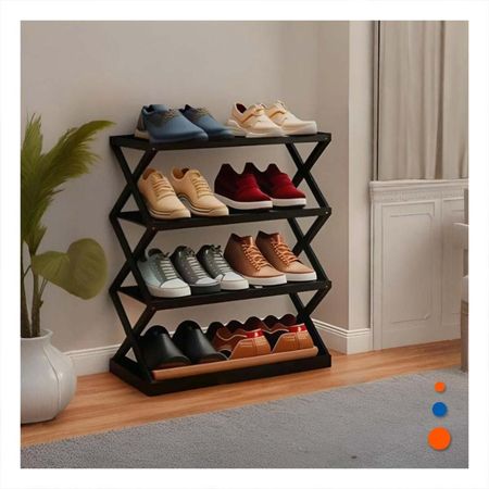 Estructurapractica 4 Niveles Color Negro para Calzado Y+Regalo Sticker