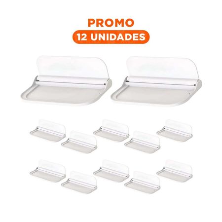 Pack12 Superficie Plegable Flotante de Pared con Base Blanca Y+Regalo Sticker