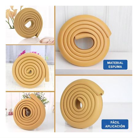 Guarda Esquina de Espuma para Bordes de Mesa y Muebles Seguridad Mostaza