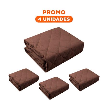 Pack4 Protector para Sofa en Color Marron con Medida 130x195cm de Uso Interior Y+Regalo Sticker