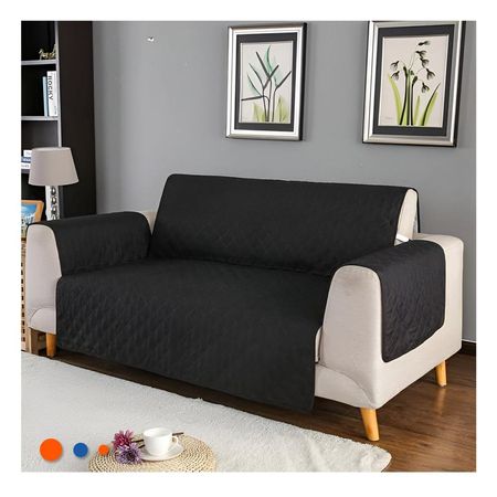 Cubierta para Sofa con Dimensiones 130x195cm en Negro de Uso Diario Y+Regalo Sticker