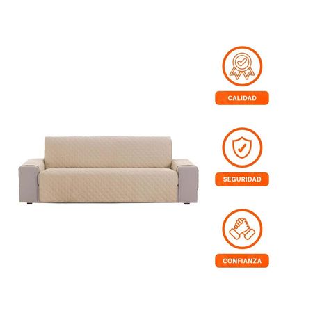 Cubierta Protectora de Superficie para Sofa Beige con Medida 130x195cm Y+Ligas Regalo