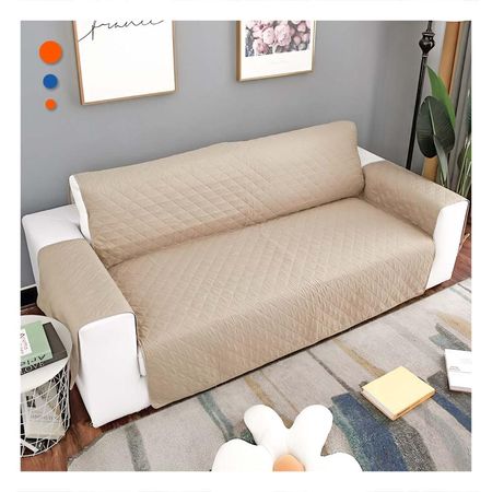 Cubierta Textil de Sofa en Color Beige con Medida 130x195cm para Interior Y+Papel Regalo