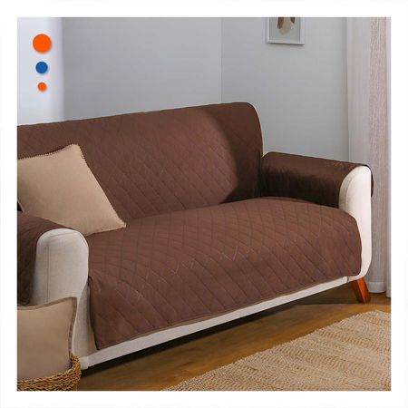 Cubierta Textil de Sofa en Color Marron con Medida 130x195cm para Interior Y+Papel Regalo