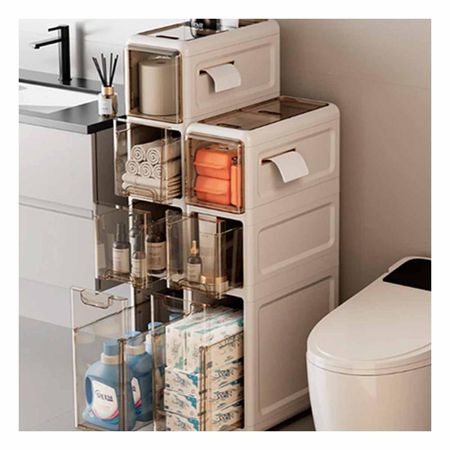 Gabinete Blanco con Ruedas y Puertas Distribucion 3 Niveles Y+Post It