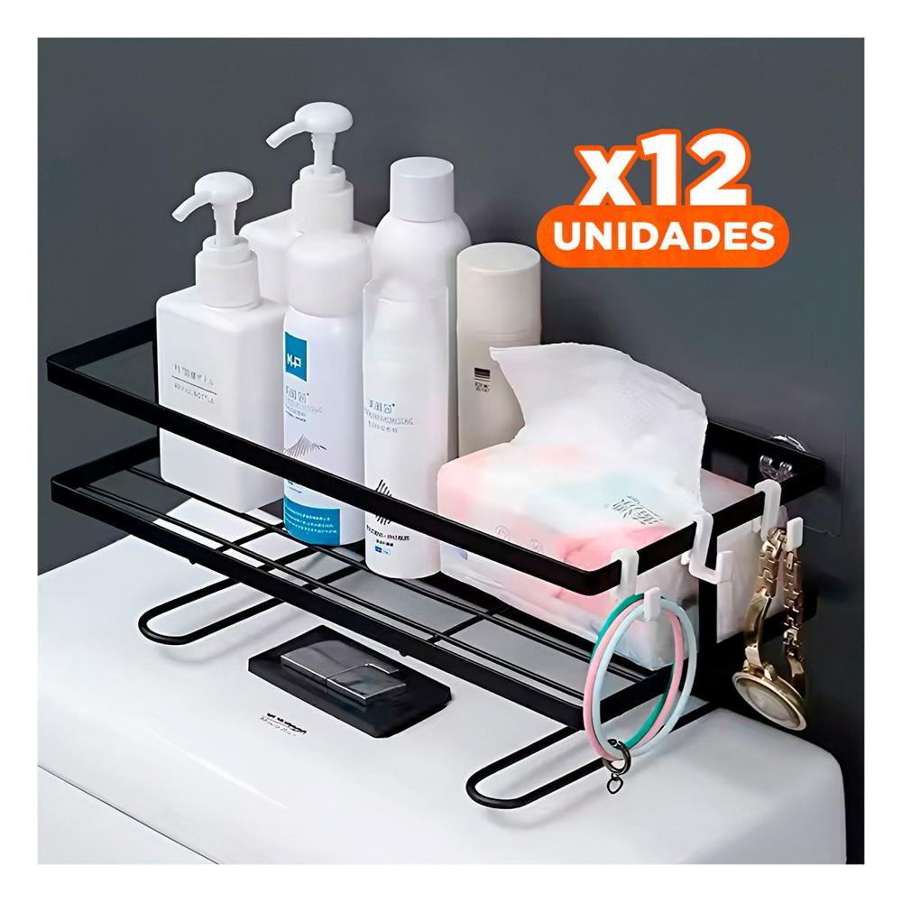 Pack12 Panel Compacto de Pared 32x14x16cm Negro Uso Diario Interior