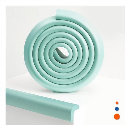 Cinta Protectora de Bordes Espuma 2 Metros Verde Agua Seguridad Interior Y+Ligas Regalo