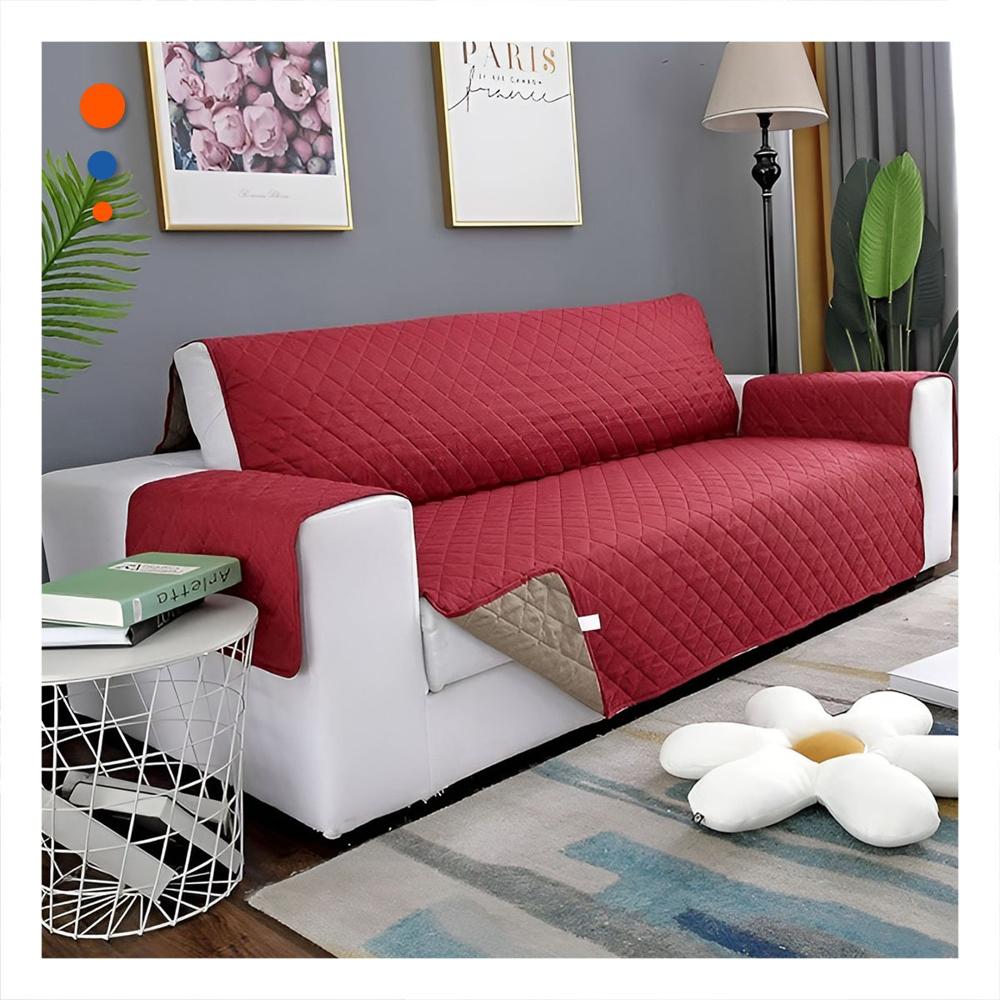 Cubierta de Sofa en Guinda con Dimensiones 130x195cm para Proteccion Completa Y+Post It