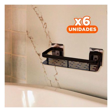 Pack6 Elemento Visual Flotante Negro 30x13cm para Decoracion Interior Y+Regalo Sticker