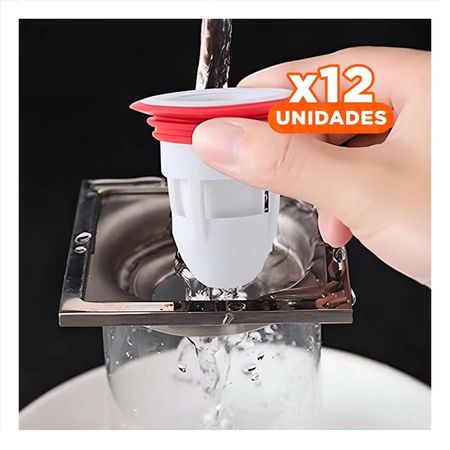 Pack12 Valvula de Piso Blanco con Proteccion para Area Higienica Y+Papel Regalo