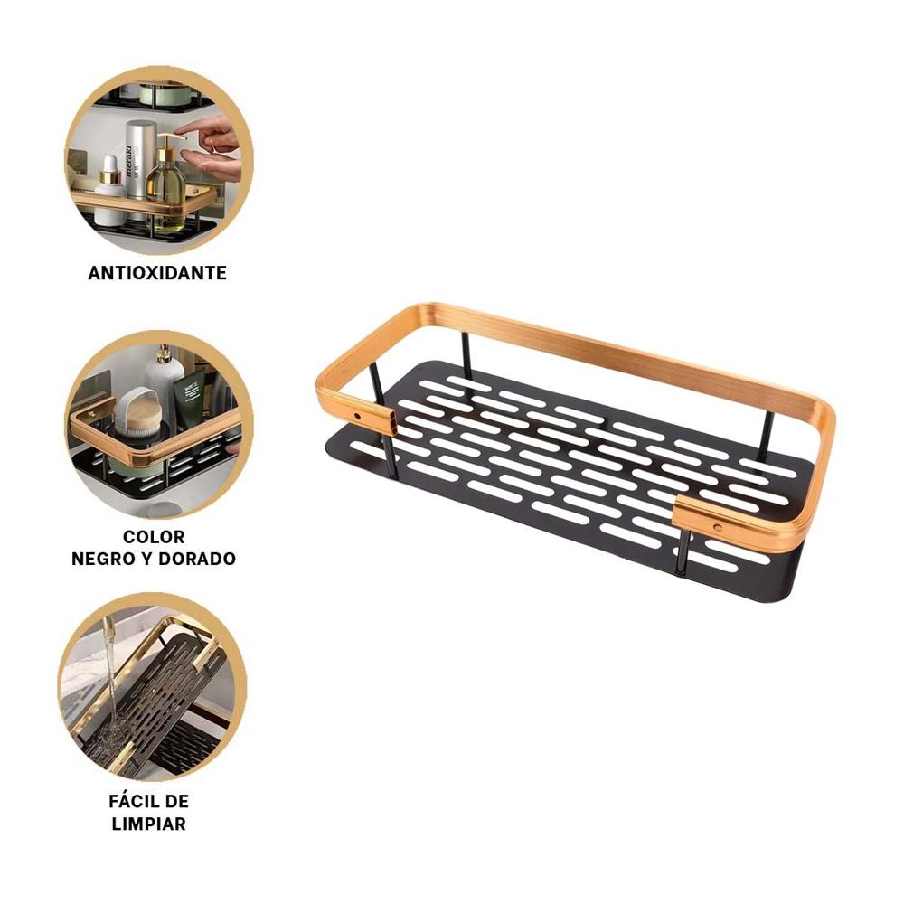 Sistema Flotante Dorado y negro 30x13cm para Orden Practico Interior Y+Ligas Regalo