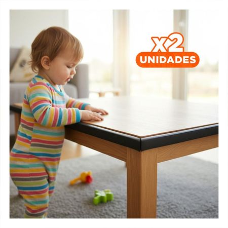 Pack2 Cobertura Esquina de Espuma Resistente para Bordes de Muebles Negro Y+Regalo Sticker