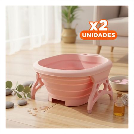 Pack2 Depresor Portatil con Masajeador de Pies Rosado para Relajacion en Casa Y+Regalo Sticker