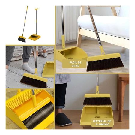 Articulo de Limpieza con Escoba y Recogedor para Hogar y Oficina Y+Post It