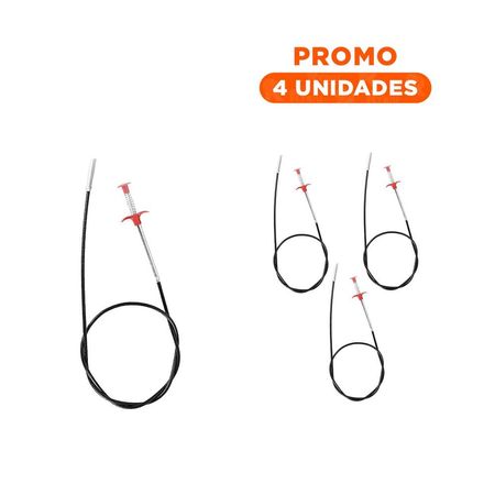 Pack4 Utensilio Desatorador Resistente para Uso Diario Negro Plus Y+Regalo Sticker