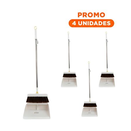 Pack4 Equipo de limpieza para uso diario en hogar Color Blanco Y+Regalo Sticker