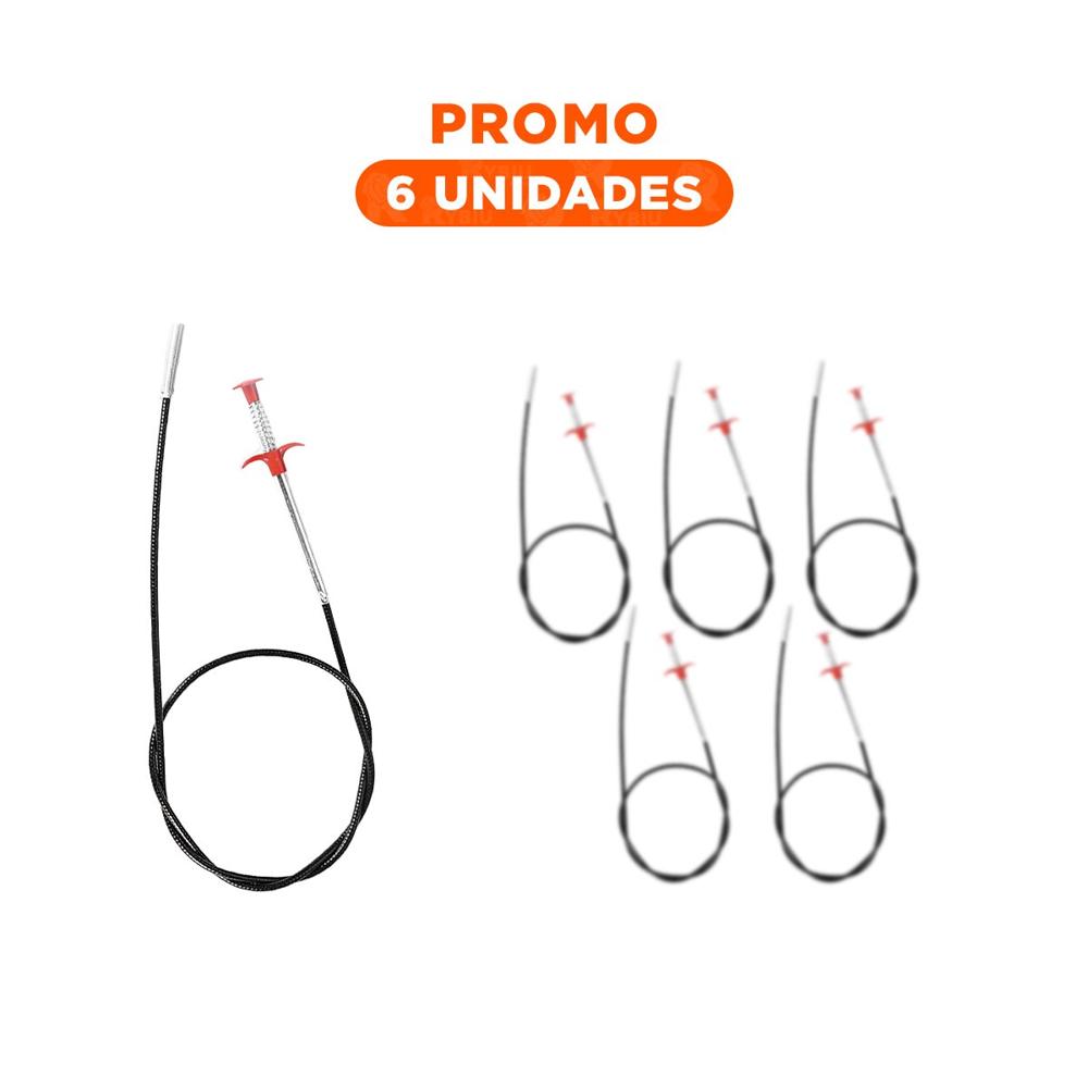 Pack6 Utensilio Desatorador Funcional con Diseno Delgado Negro Casa